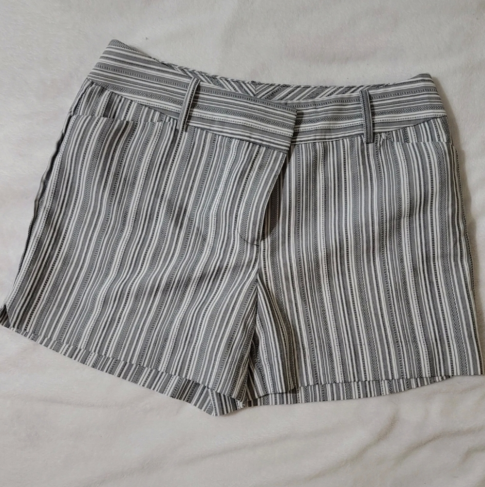 CATO Gray Striped Shorts